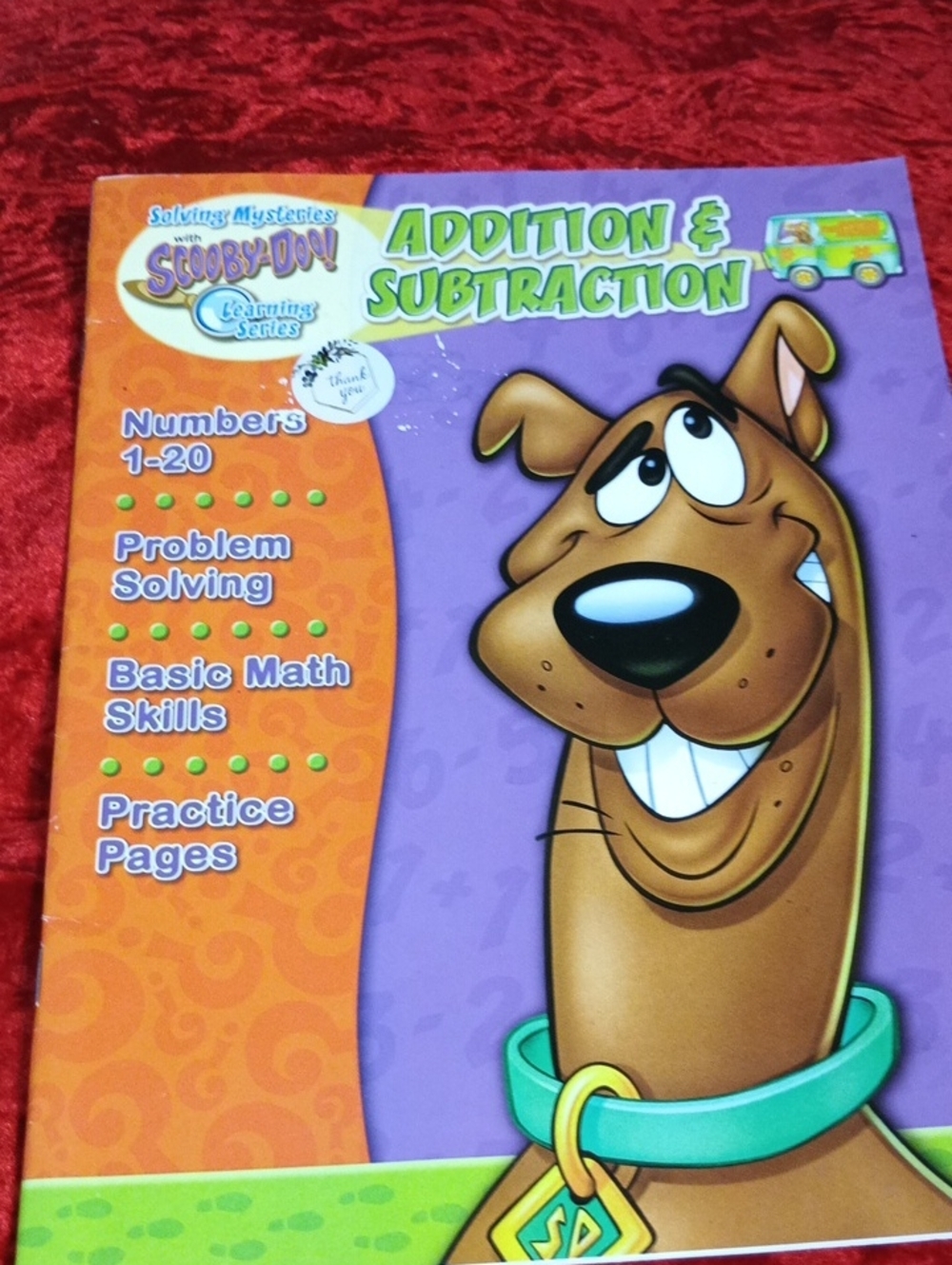 Solving Mysteries With Scooby-Doo Addition & Subtraction Workbook - Purple